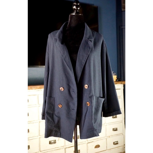 Anthropologie Amadi Kaye Linen Blend Blazer New S - Picture 3 of 11